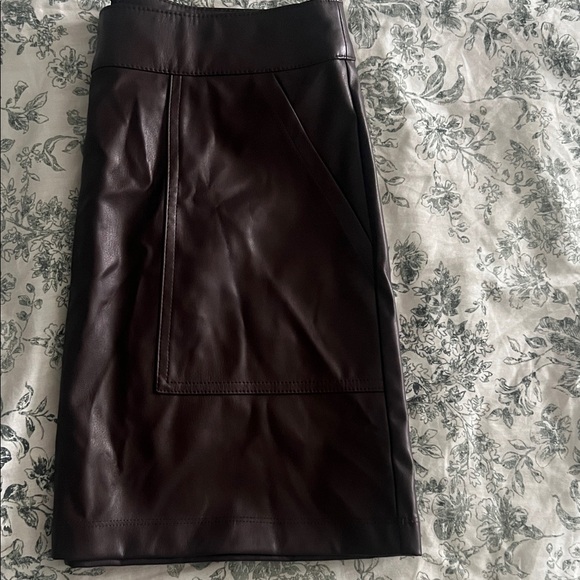 a new day Dark Brown Mini Skirt - Picture 4 of 5